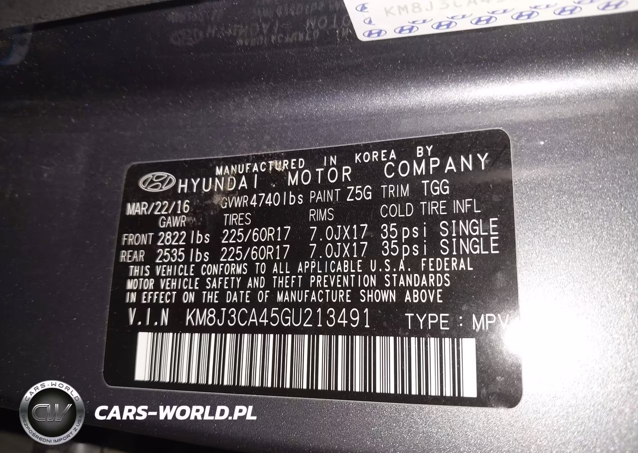 2016 Hyundai Tucson Se VIN:KM8J3CA45GU213491 - 9