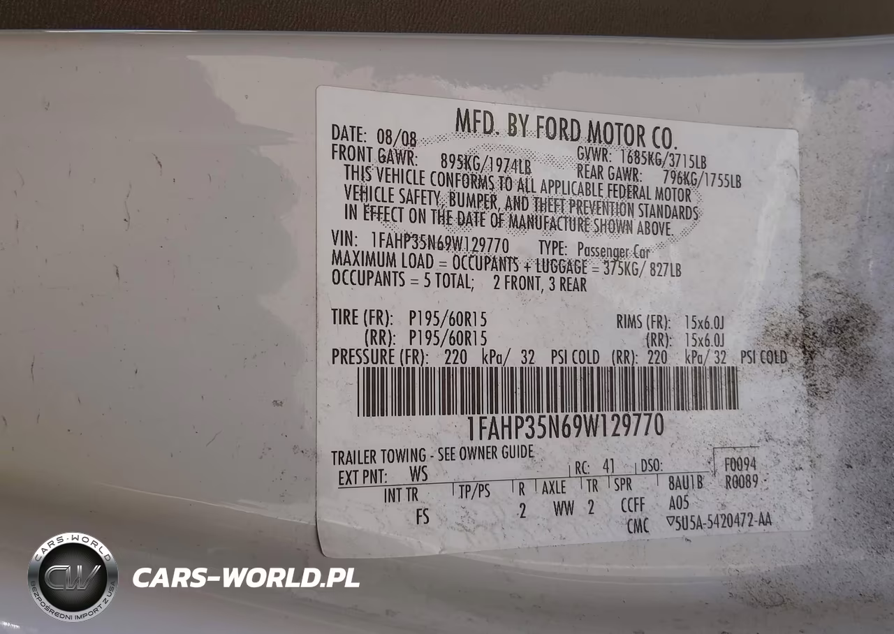 2009 Ford Focus Se VIN:1FAHP35N69W129770 - 9