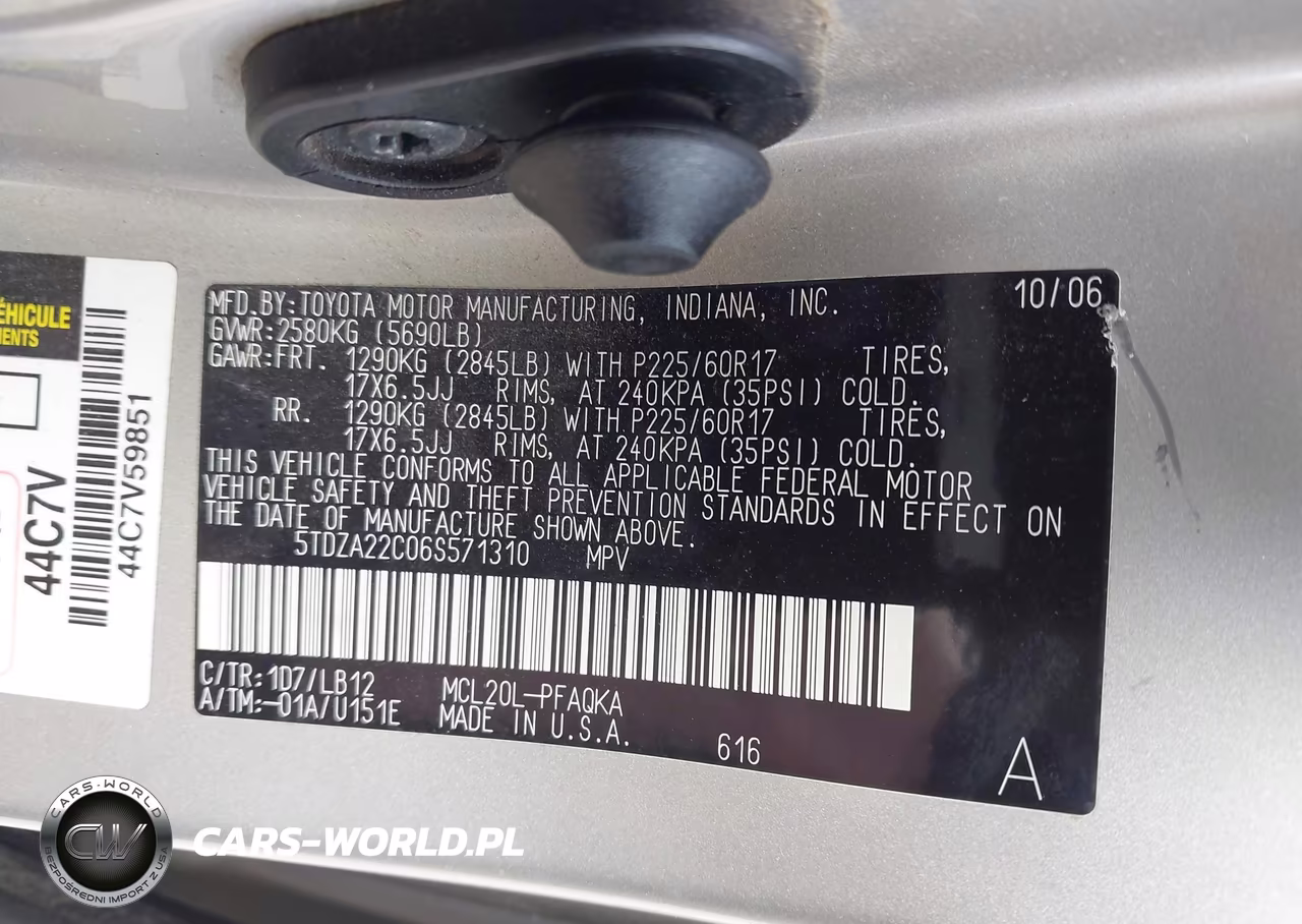 2006 Toyota Sienna Xle Limited VIN:5TDZA22C06S571310 - 9