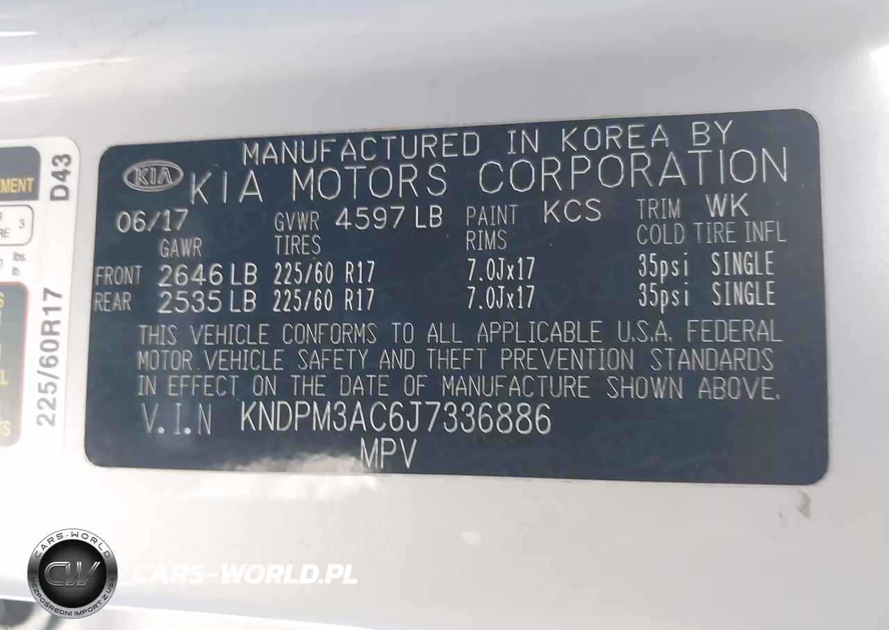 2018 Kia Sportage Lx VIN:KNDPM3AC6J7336886 - 9