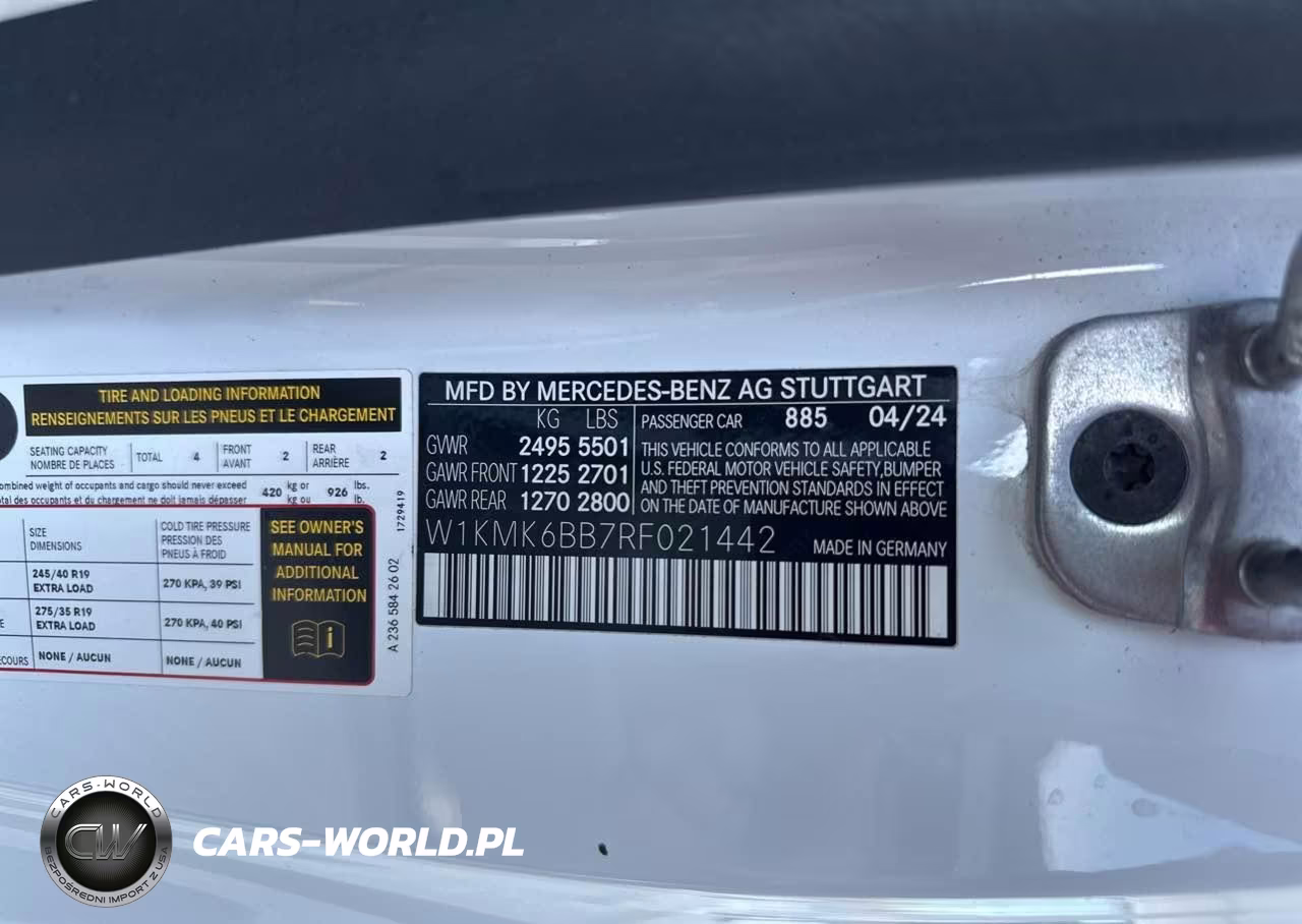 2024 Mercedes-Benz Cle 450 4Matic VIN:W1KMK6BB7RF021442 - 9