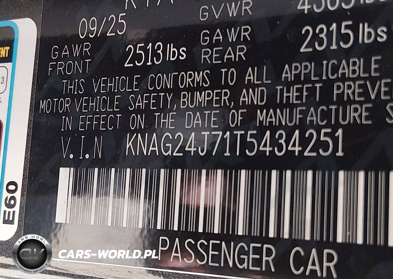 2026 Kia K5 Lxs Fwd VIN:KNAG24J71T5434251 - 9