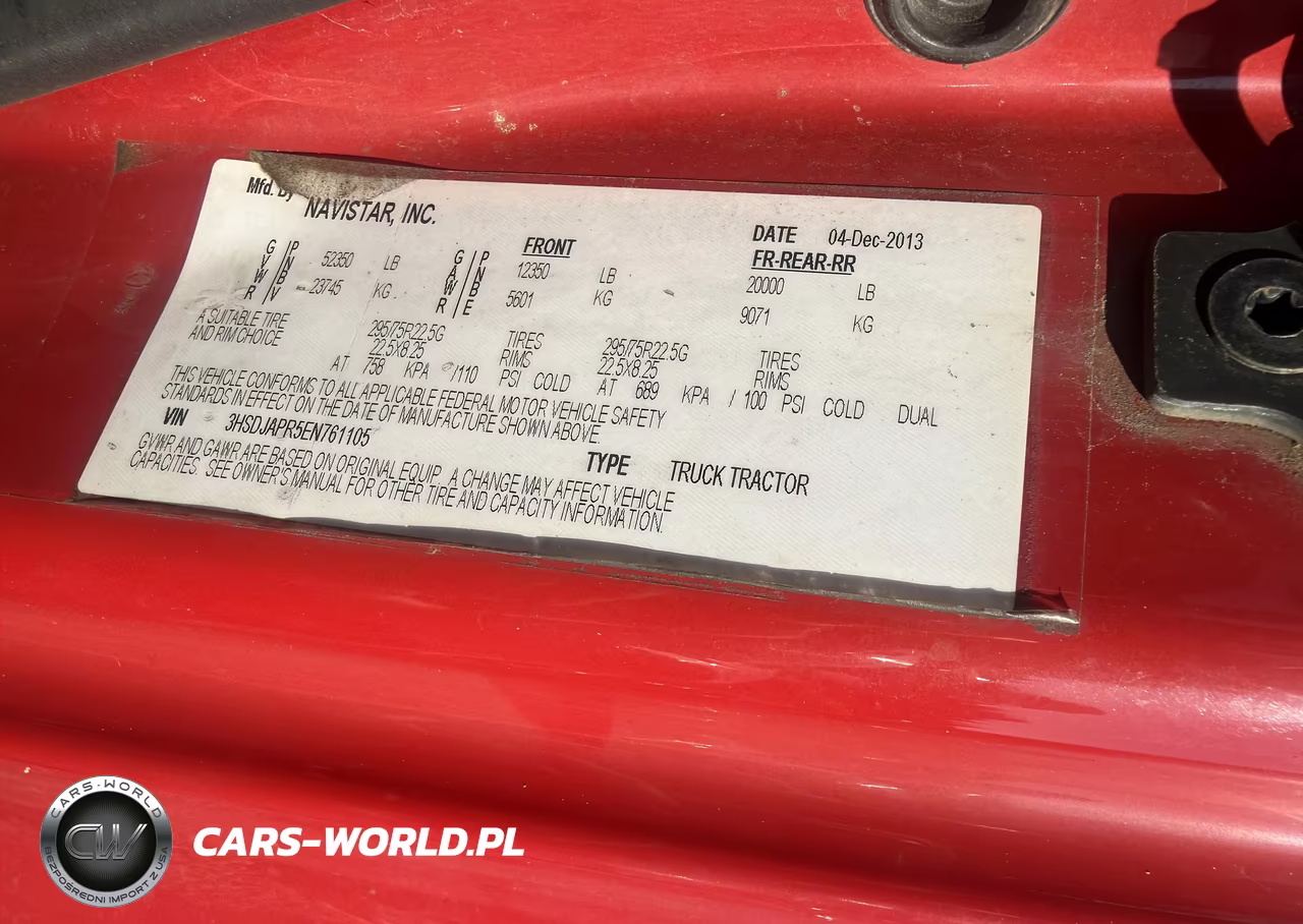 2014 International Prostar VIN:3HSDJAPR5EN761105 - 9