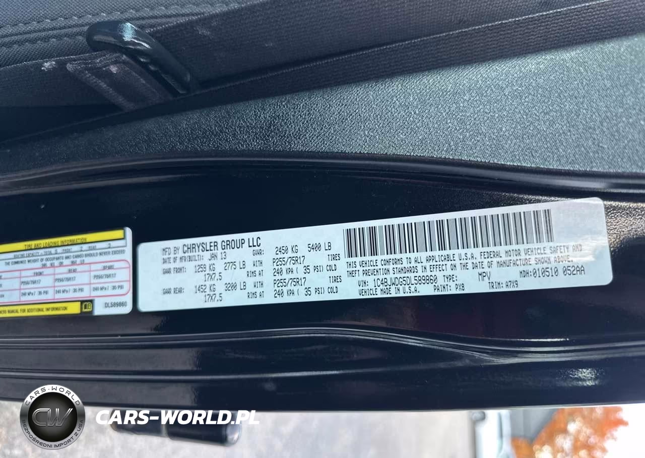 2013 Jeep Wrangler Unlimited Sport VIN:1C4BJWDG5DL589860 - 9