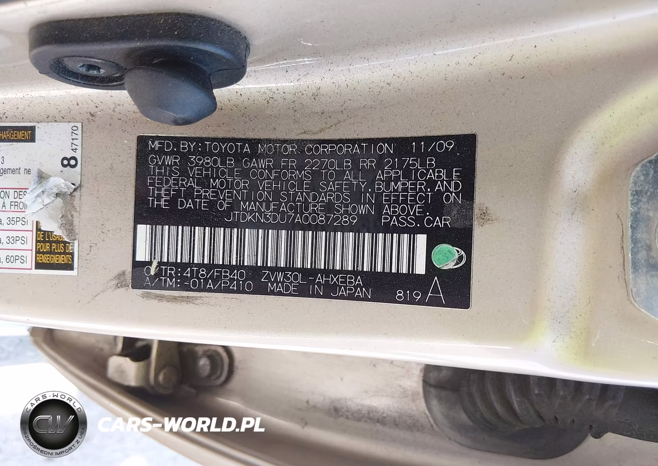 2010 Toyota Prius Iii VIN:JTDKN3DU7A0087289 - 9