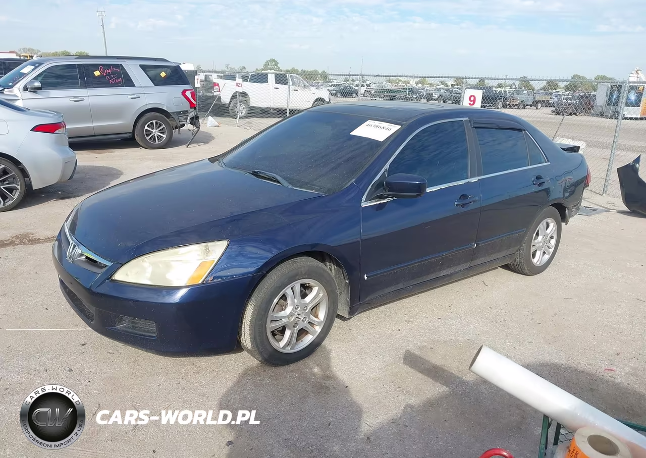 2007 Honda Accord 2.4 Ex VIN:1HGCM56827A196640 - 2