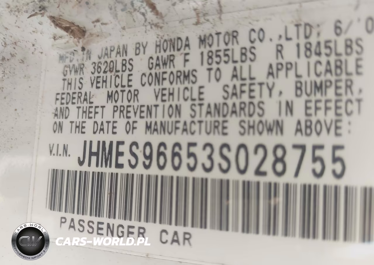 2003 Honda Civic Hybrid VIN:JHMES96653S028755 - 9