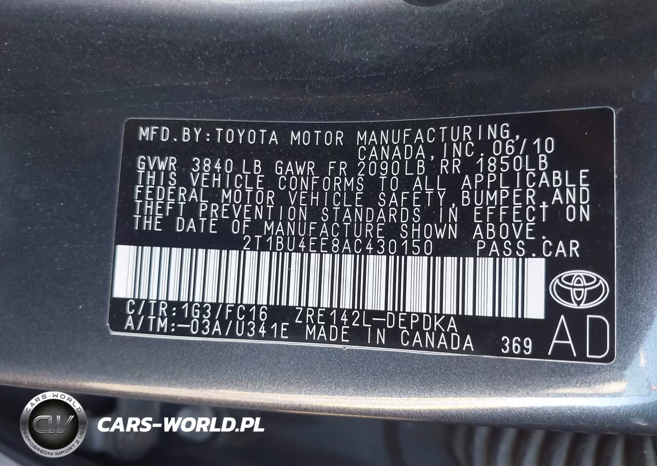 2010 Toyota Corolla Le VIN:2T1BU4EE8AC430150 - 9