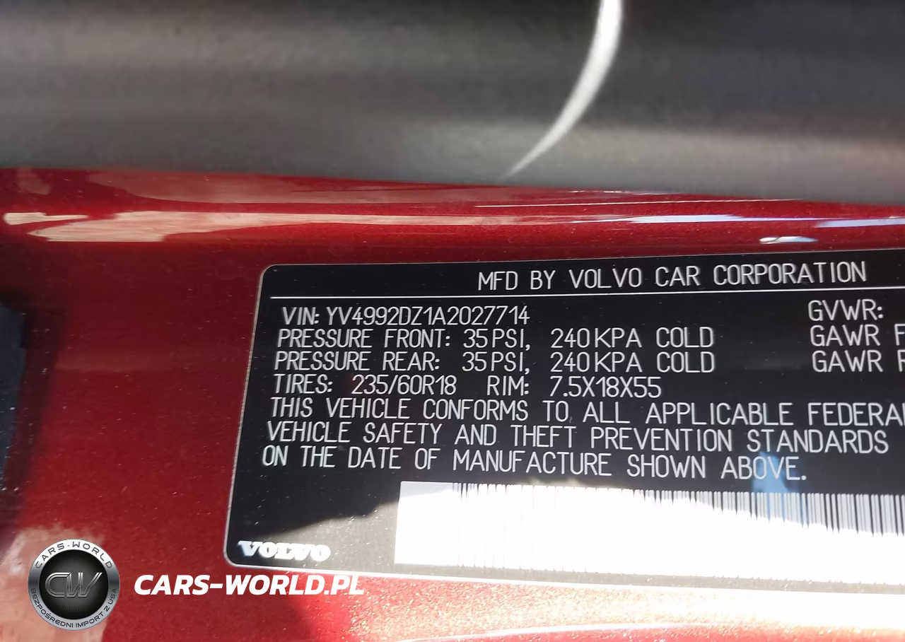 2010 Volvo Xc60 T6-T6 R-Design VIN:YV4992DZ1A2027714 - 9