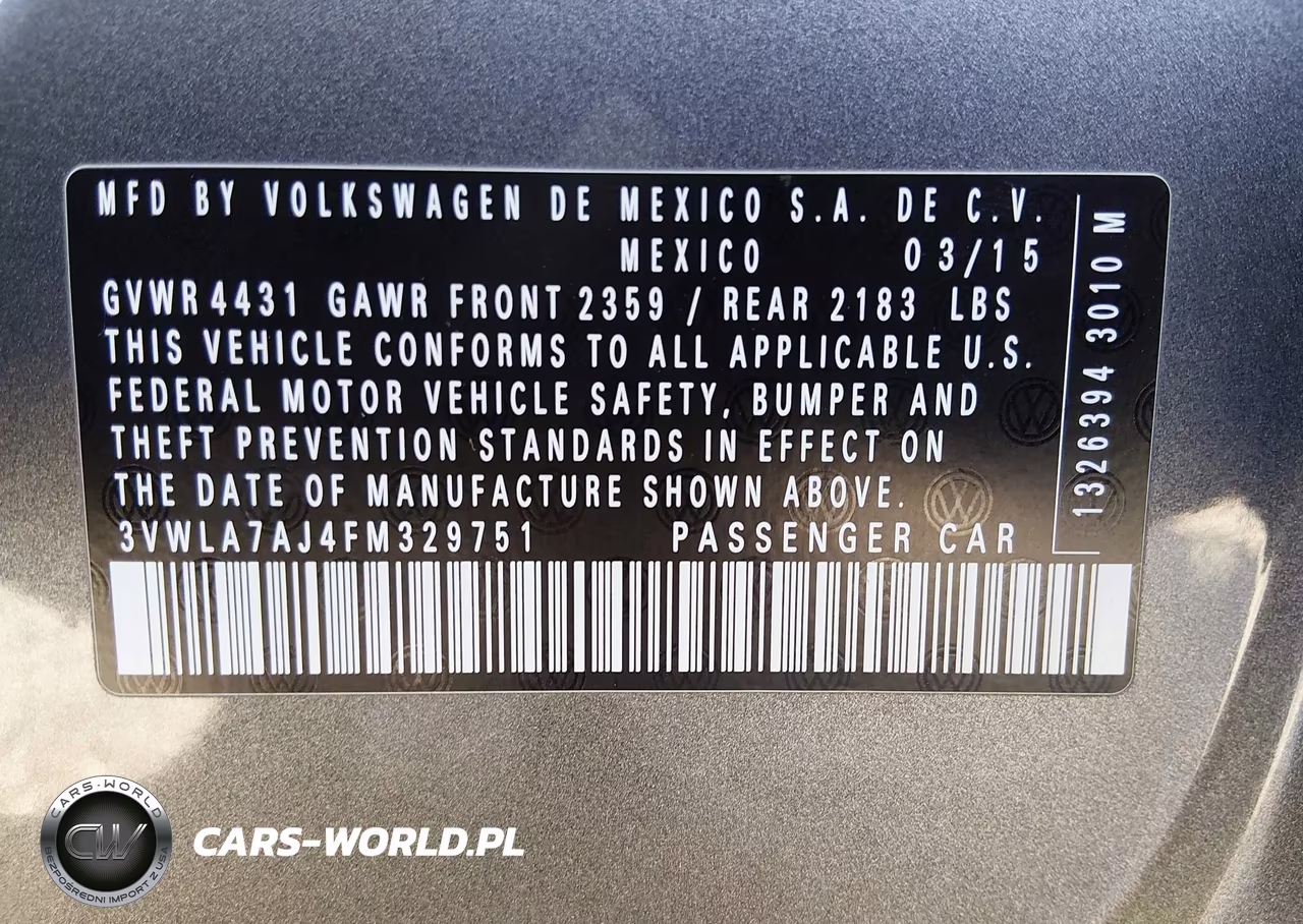 2015 Volkswagen Jetta 2.0L Tdi Se VIN:3VWLA7AJ4FM329751 - 9