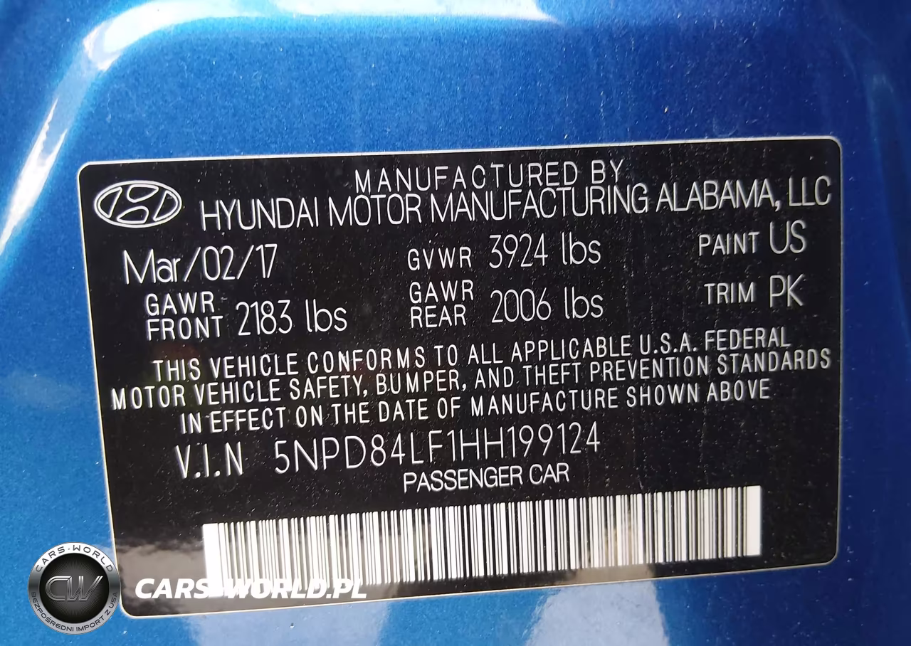 2017 Hyundai Elantra Se VIN:5NPD84LF1HH199124 - 9