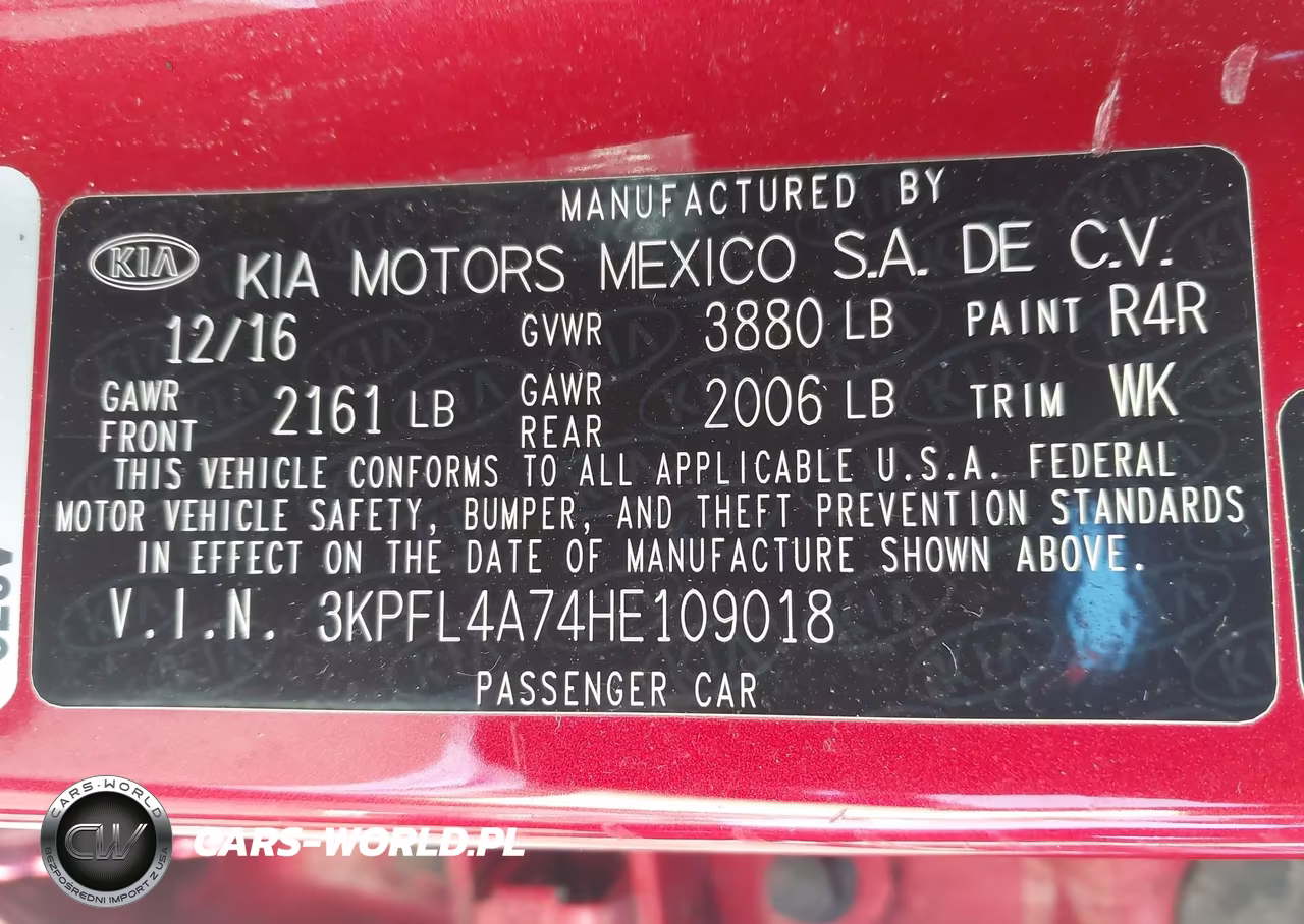 2017 Kia Forte S VIN:3KPFL4A74HE109018 - 9