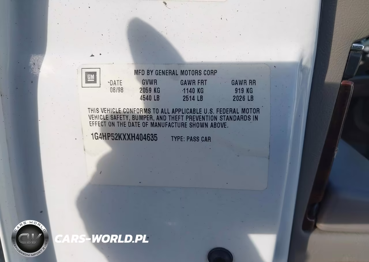 1999 Buick Lesabre Custom Cmi VIN:1G4HP52KXXH404635 - 9