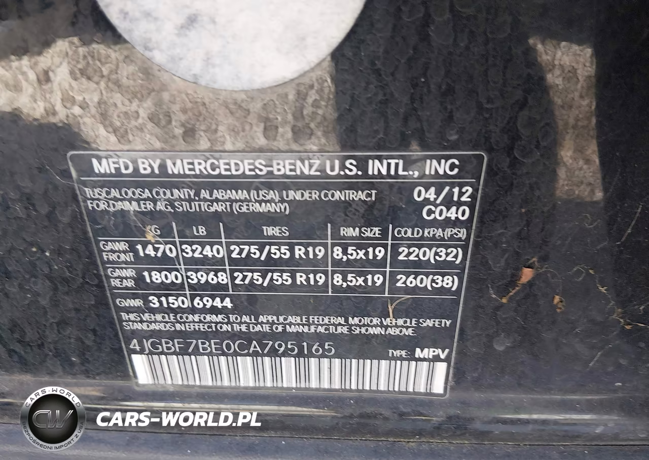 2012 Mercedes-Benz Gl 450 4Matic VIN:4JGBF7BE0CA795165 - 9