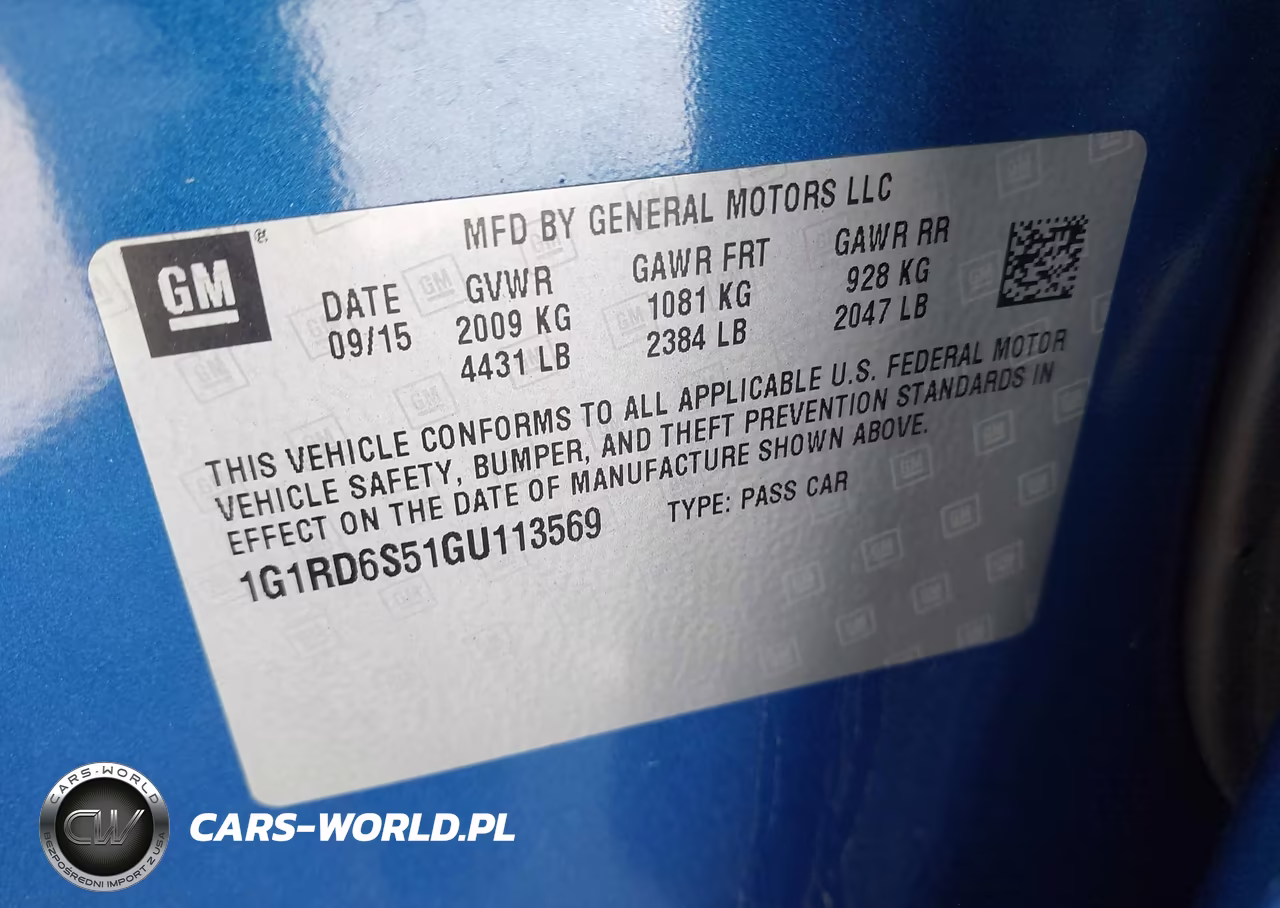 2016 Chevrolet Volt Premier VIN:1G1RD6S51GU113569 - 9