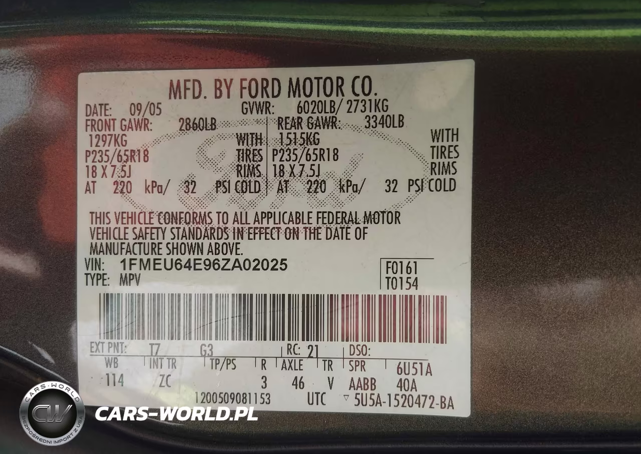 2006 Ford Explorer Eddie Bauer VIN:1FMEU64E96ZA02025 - 9