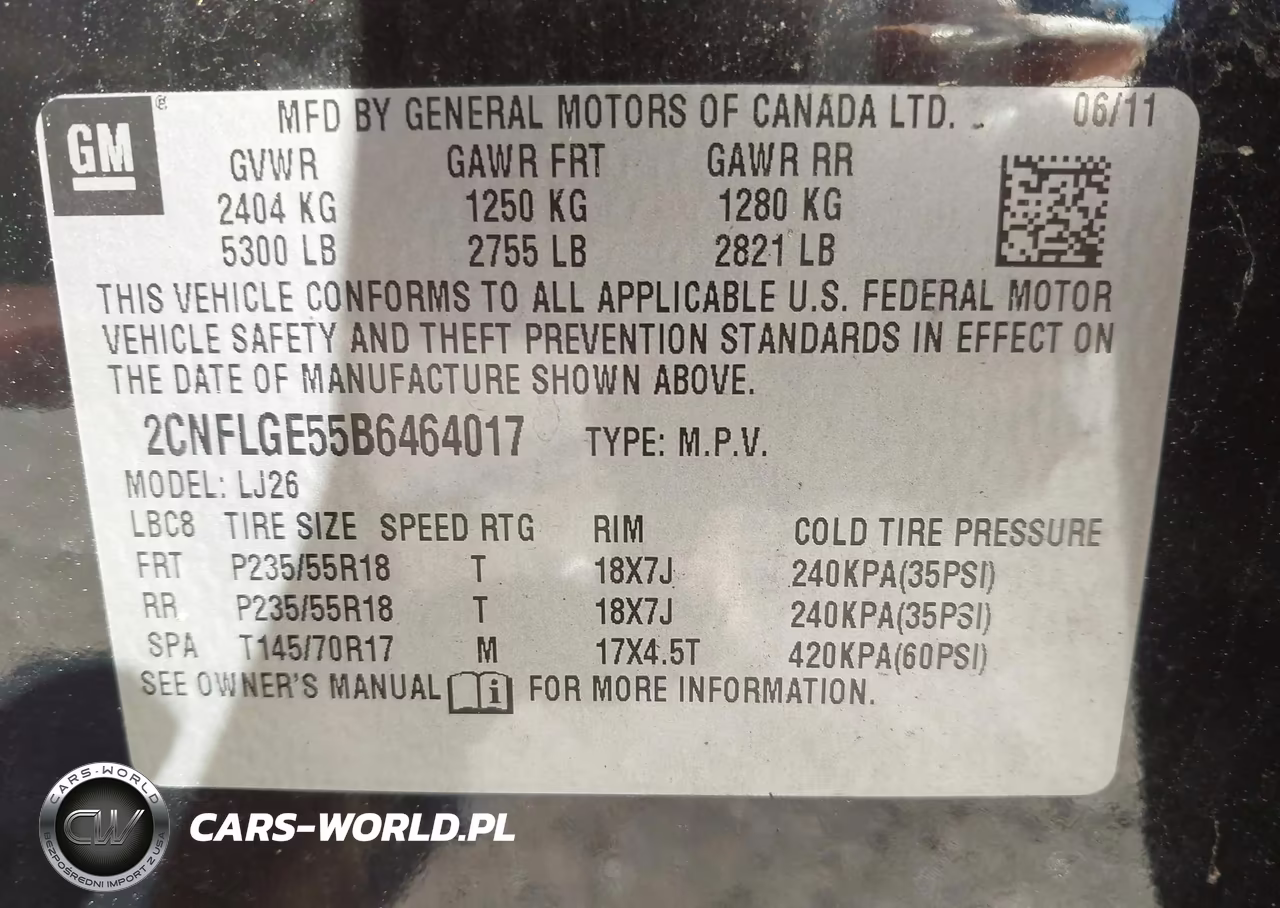 2011 Chevrolet Equinox Ltz VIN:2CNFLGE55B6464017 - 9