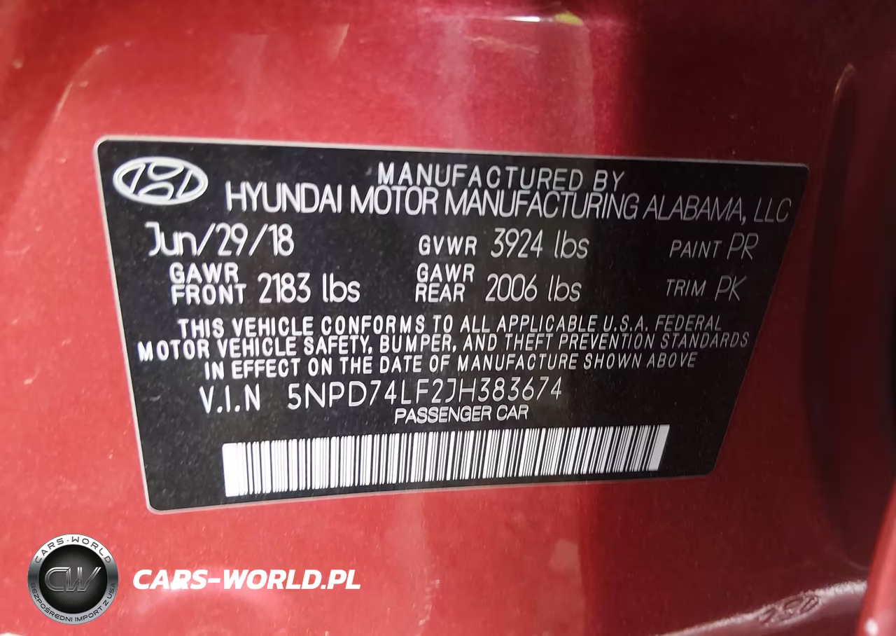 2018 Hyundai Elantra Se VIN:5NPD74LF2JH383674 - 9