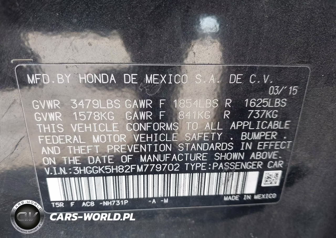 2015 Honda Fit Ex-Ex-L VIN:3HGGK5H82FM779702 - 9