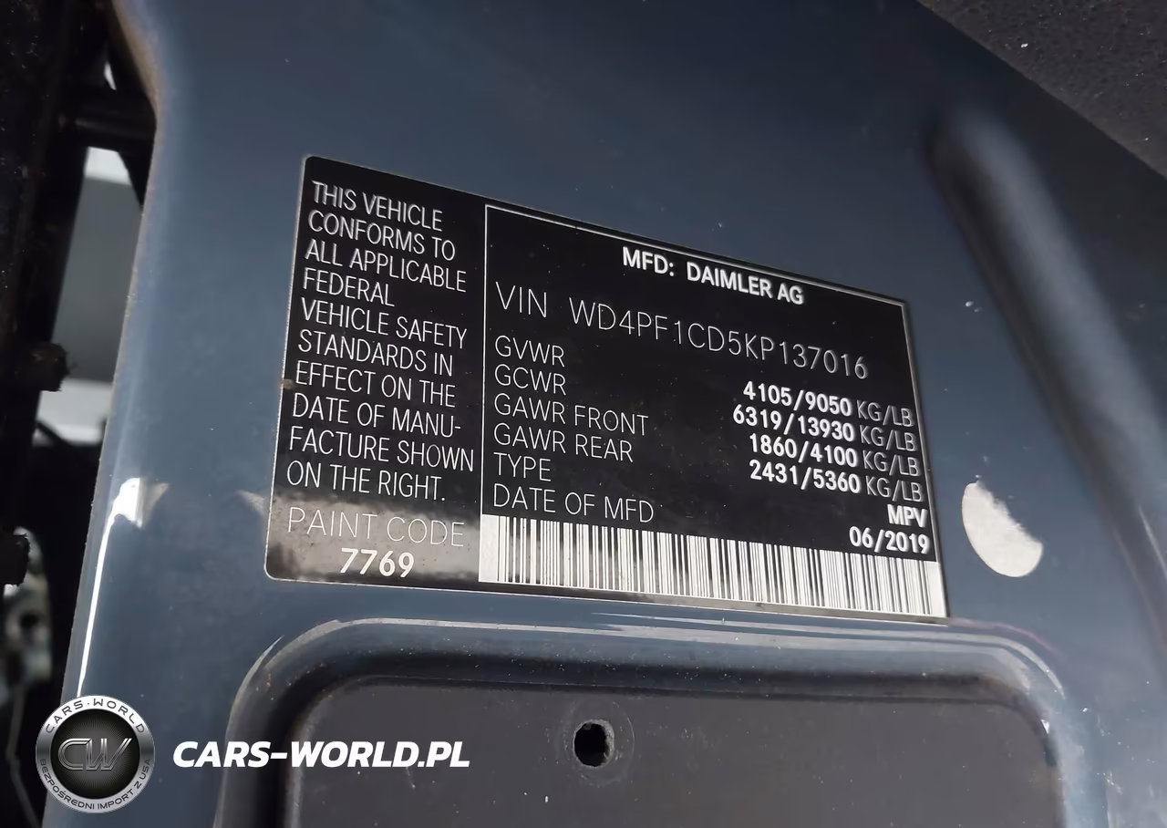 2019 Mercedes-Benz Sprinter 2500 High Roof V6 VIN:WD4PF1CD5KP137016 - 9