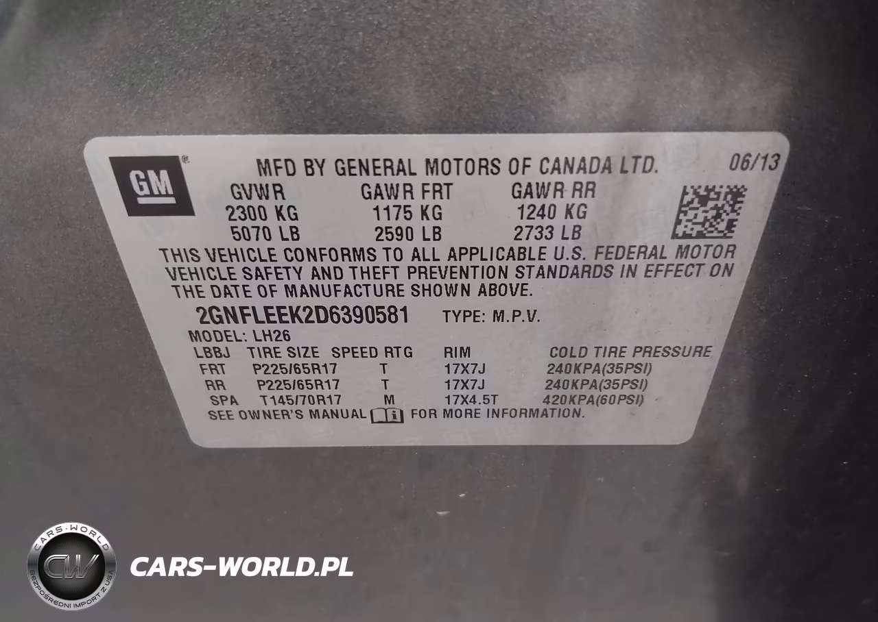 2013 Chevrolet Equinox 1Lt VIN:2GNFLEEK2D6390581 - 9