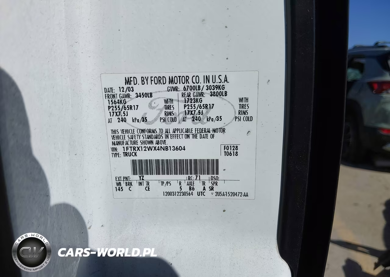 2004 Ford F-150 Stx-Xl-Xlt VIN:1FTRX12WX4NB13604 - 9