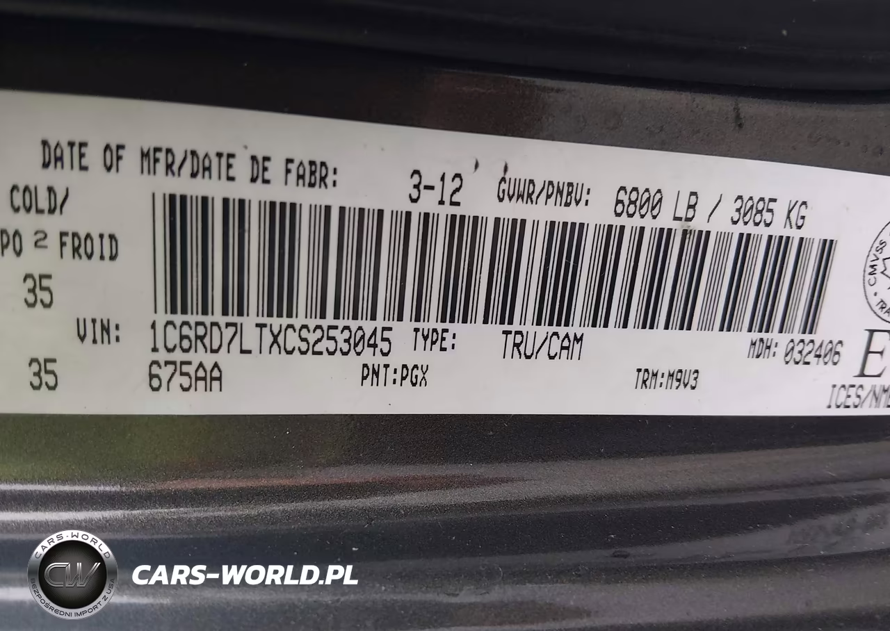 2012 Ram 1500 Slt VIN:1C6RD7LTXCS253045 - 9