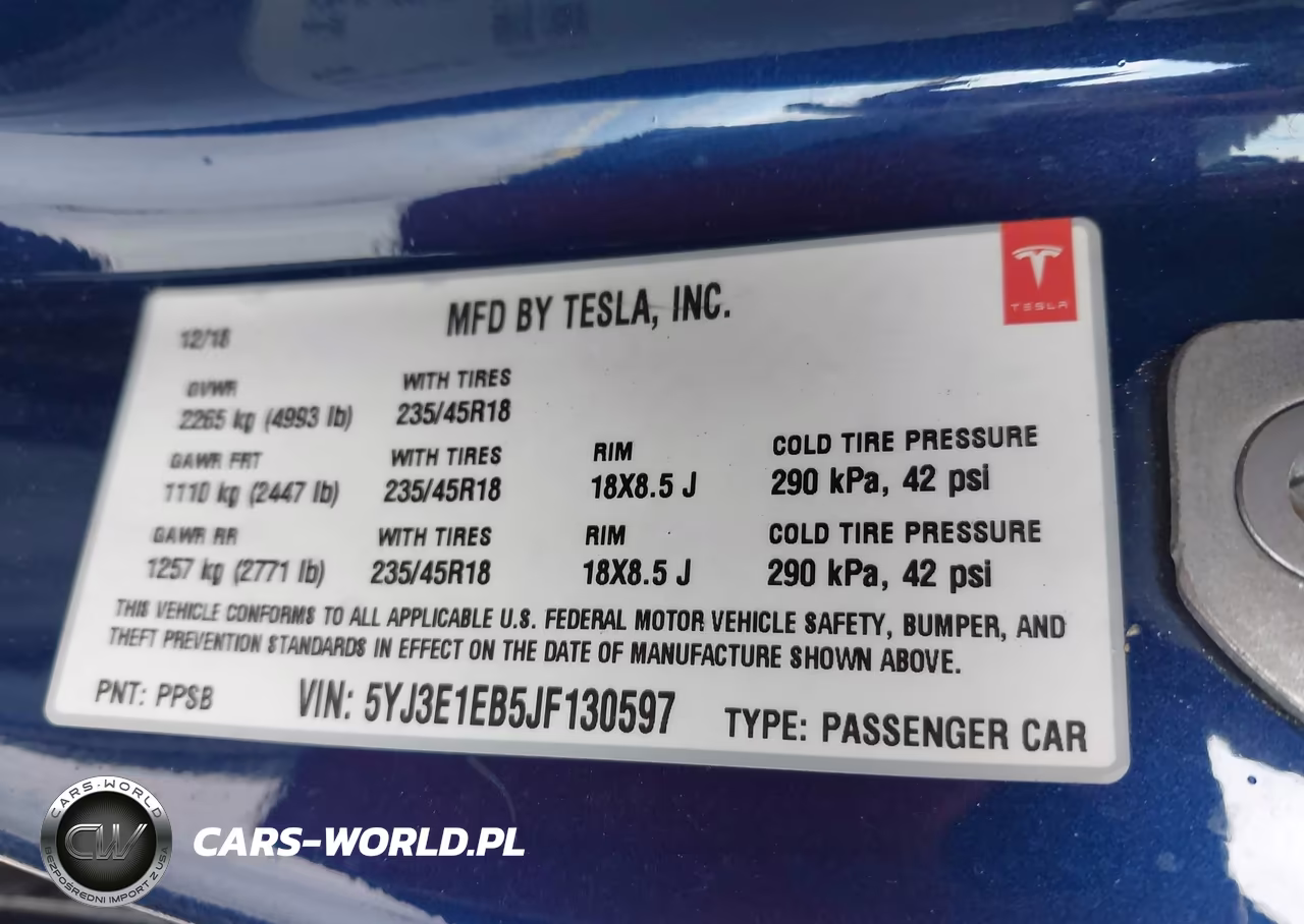 2018 Tesla Model 3 Long Range-Performance VIN:5YJ3E1EB5JF130597 - 9