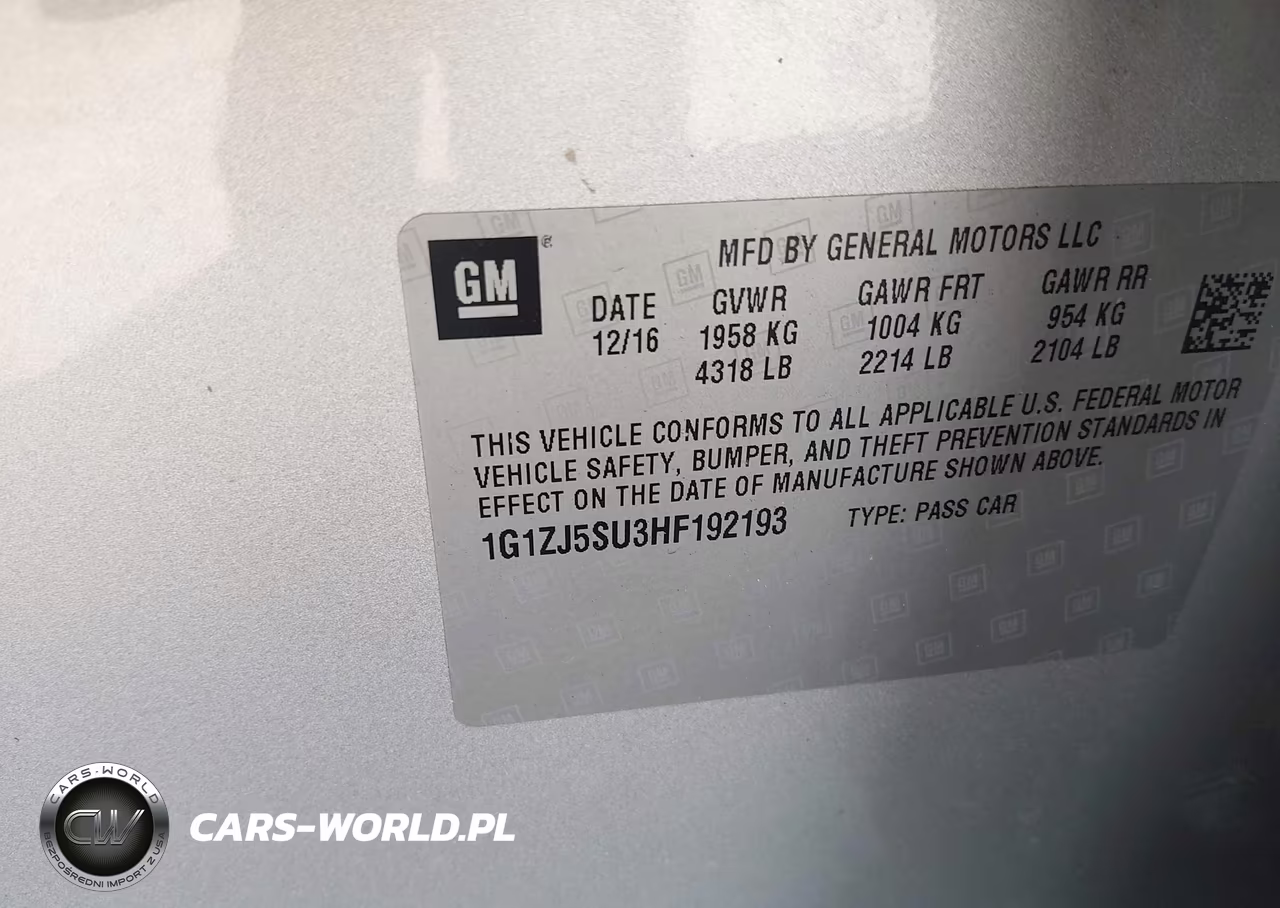 2017 Chevrolet Malibu Hybrid VIN:1G1ZJ5SU3HF192193 - 9