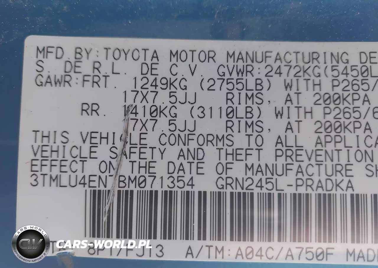 2011 Toyota Tacoma Base V6 VIN:3TMLU4EN7BM071354 - 9