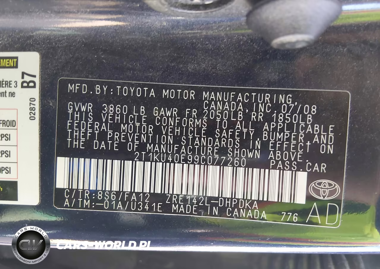 2009 Toyota Corolla Matrix VIN:2T1KU40E99C077260 - 9