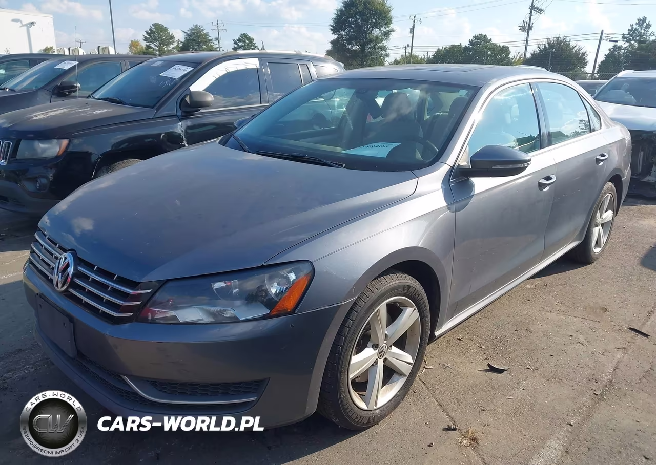 2012 Volkswagen Passat 2.0L Tdi Se VIN:1VWBN7A37CC025490 - 2