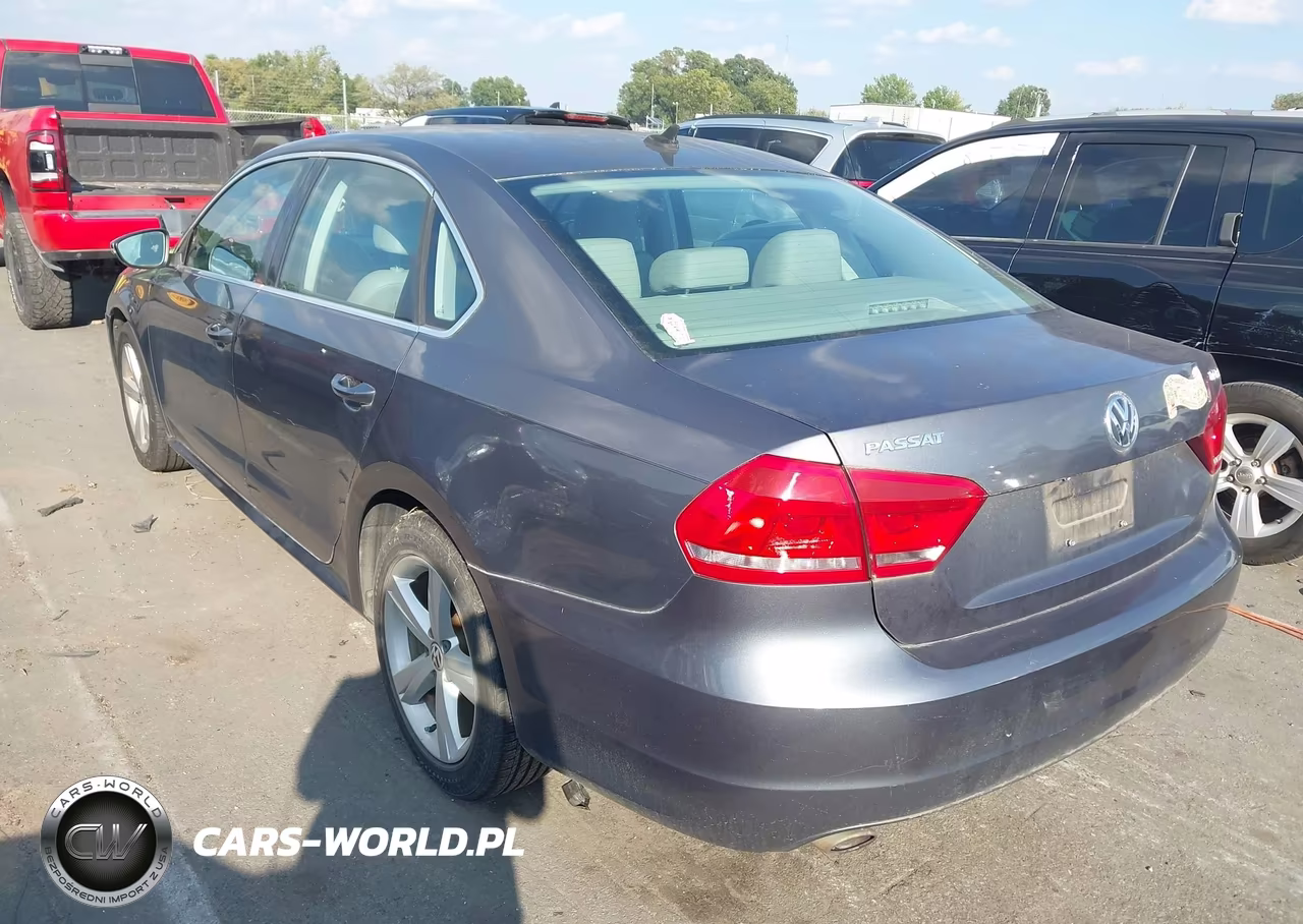 2012 Volkswagen Passat 2.0L Tdi Se VIN:1VWBN7A37CC025490 - 3