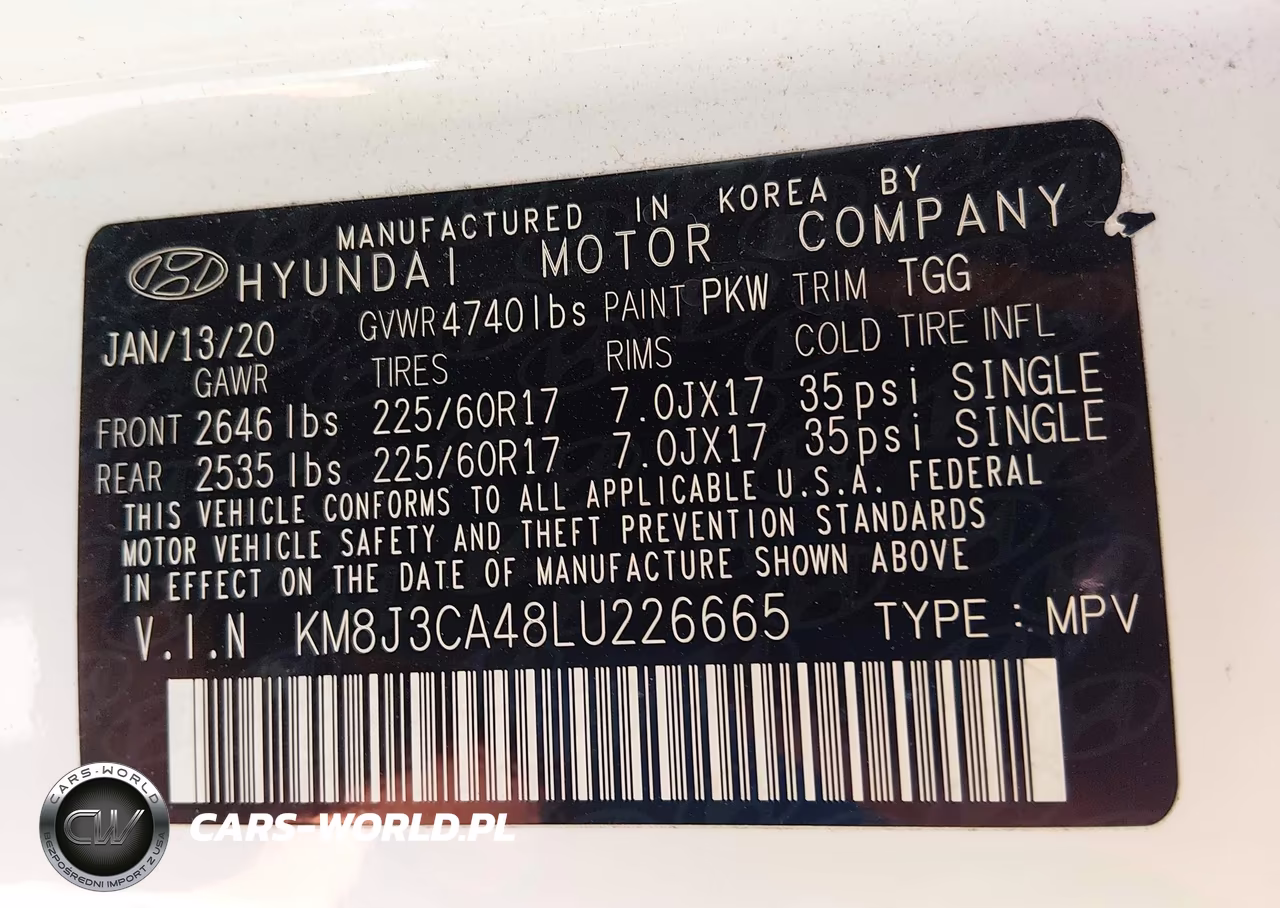 2020 Hyundai Tucson Value VIN:KM8J3CA48LU226665 - 9