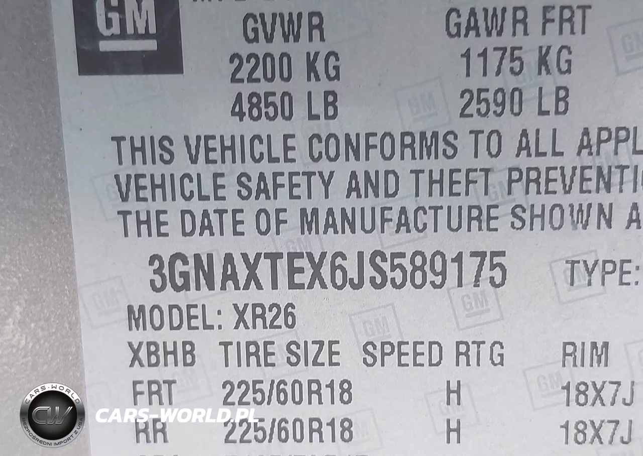 2018 Chevrolet Equinox Lt VIN:3GNAXTEX6JS589175 - 9