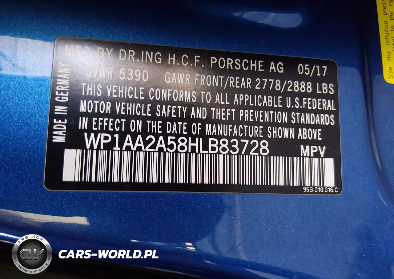 2017 Porsche Macan VIN:WP1AA2A58HLB83728 - 9