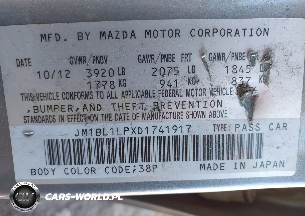 2013 Mazda Mazda3 I Touring VIN:JM1BL1LPXD1741917 - 9