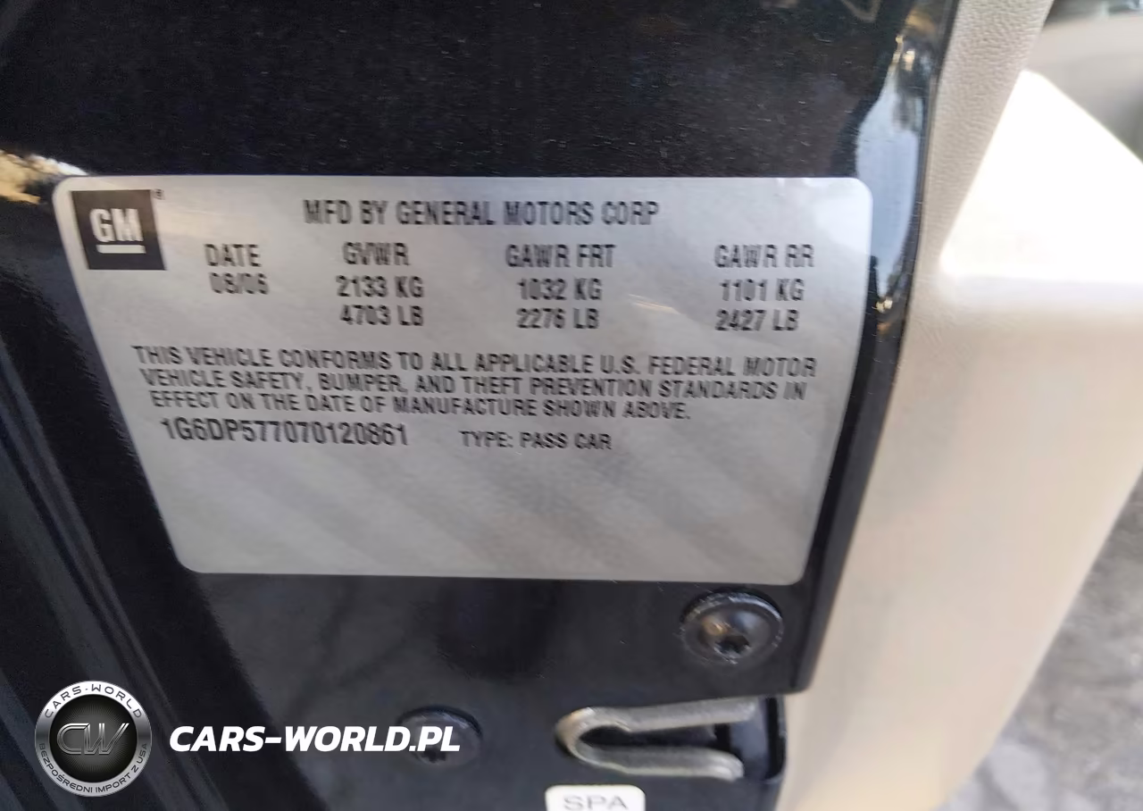 2007 Cadillac Cts Standard VIN:1G6DP577070120861 - 9