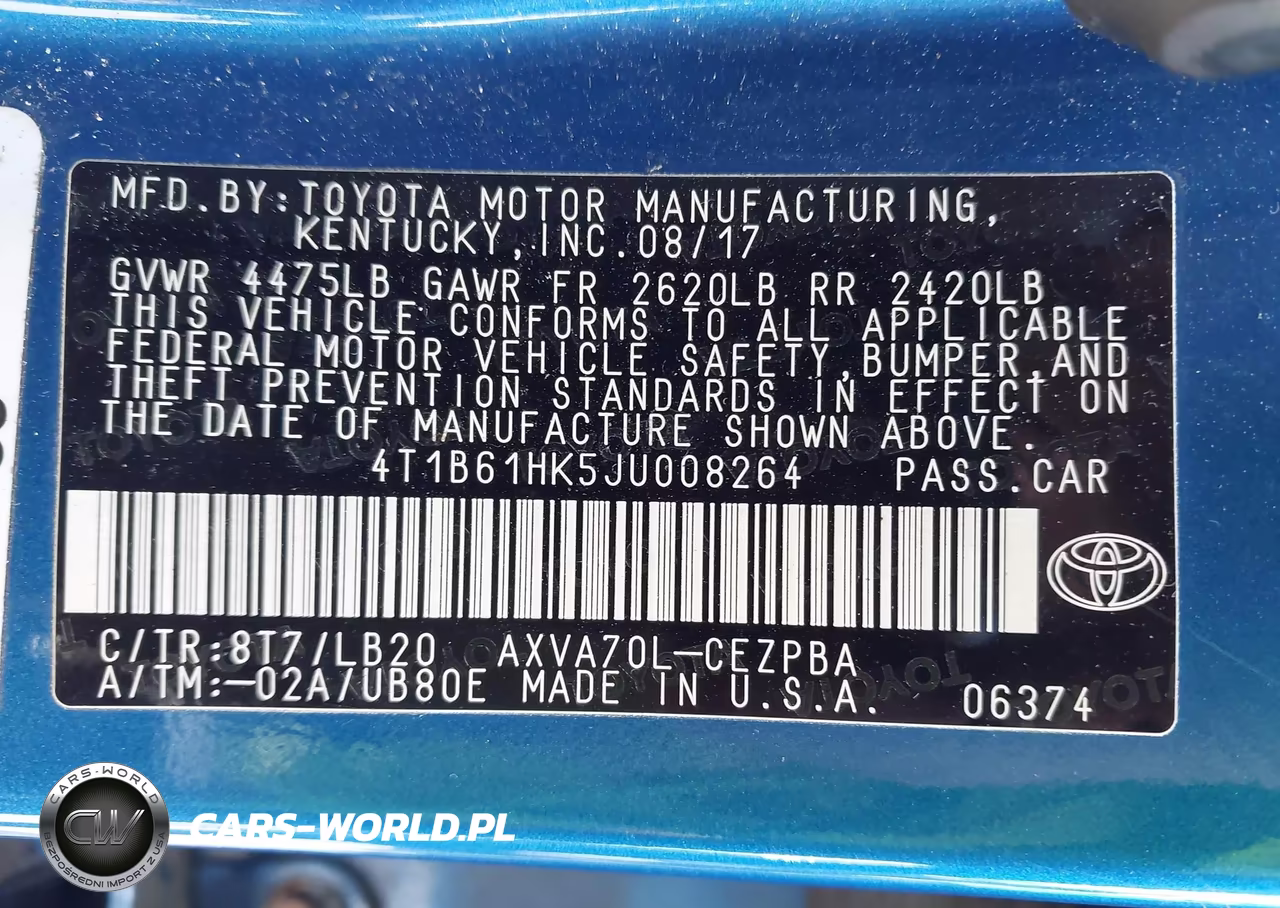 2018 Toyota Camry Xse VIN:4T1B61HK5JU008264 - 9