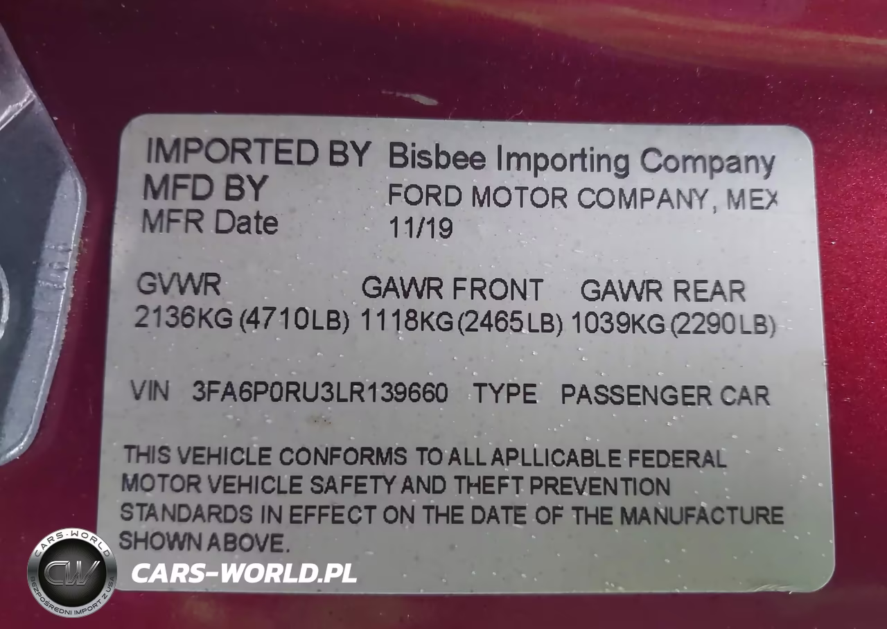 2020 Ford Fusion Hybrid Titanium VIN:3FA6P0RU3LR139660 - 9