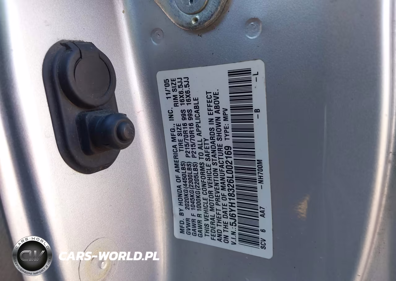 2006 Honda Element Lx VIN:5J6YH18326L002169 - 9