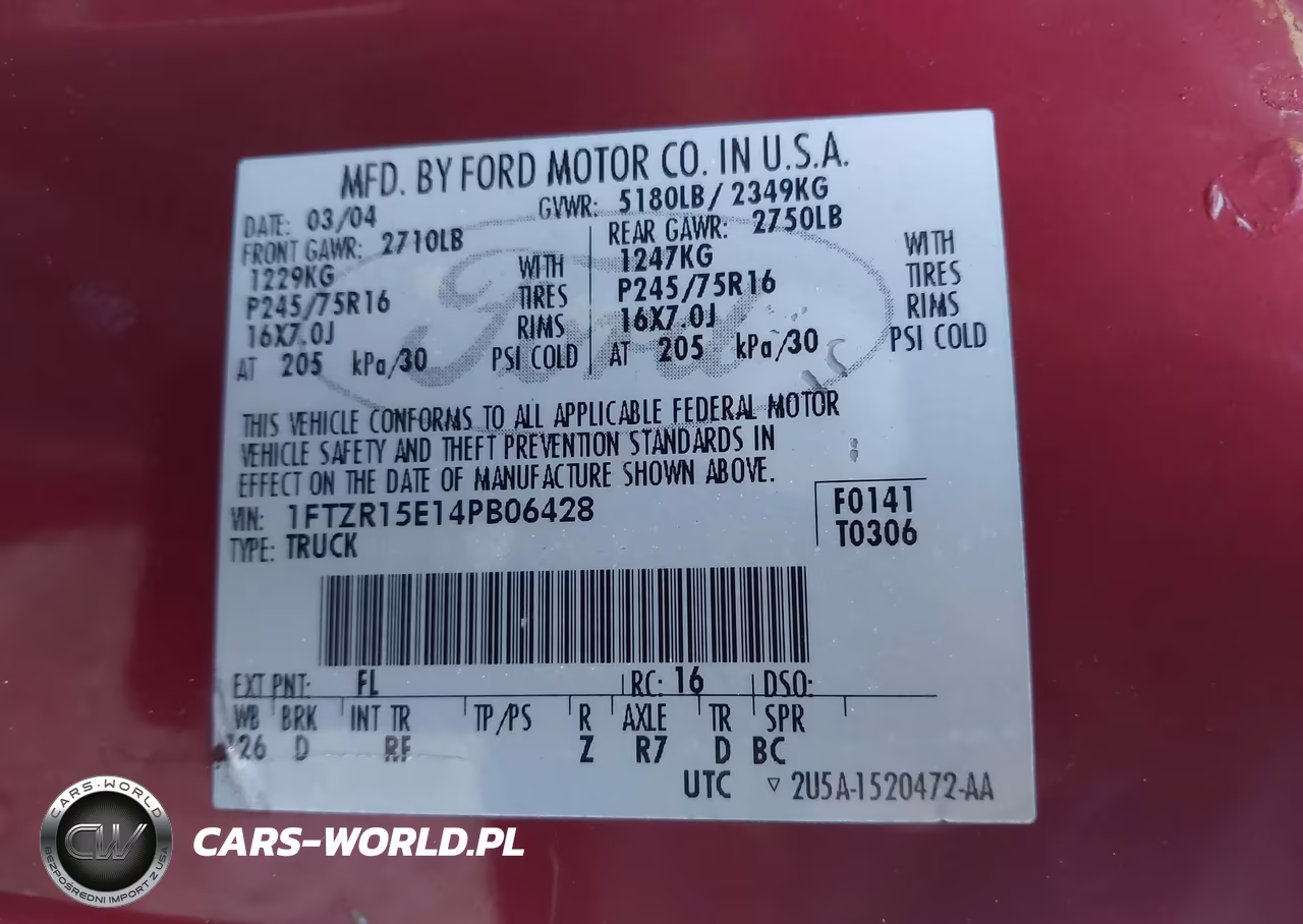 2004 Ford Ranger Xlt VIN:1FTZR15E14PB06428 - 9