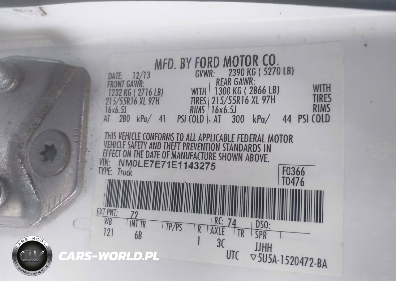 2014 Ford Transit Connect Xl VIN:NM0LE7E71E1143275 - 9
