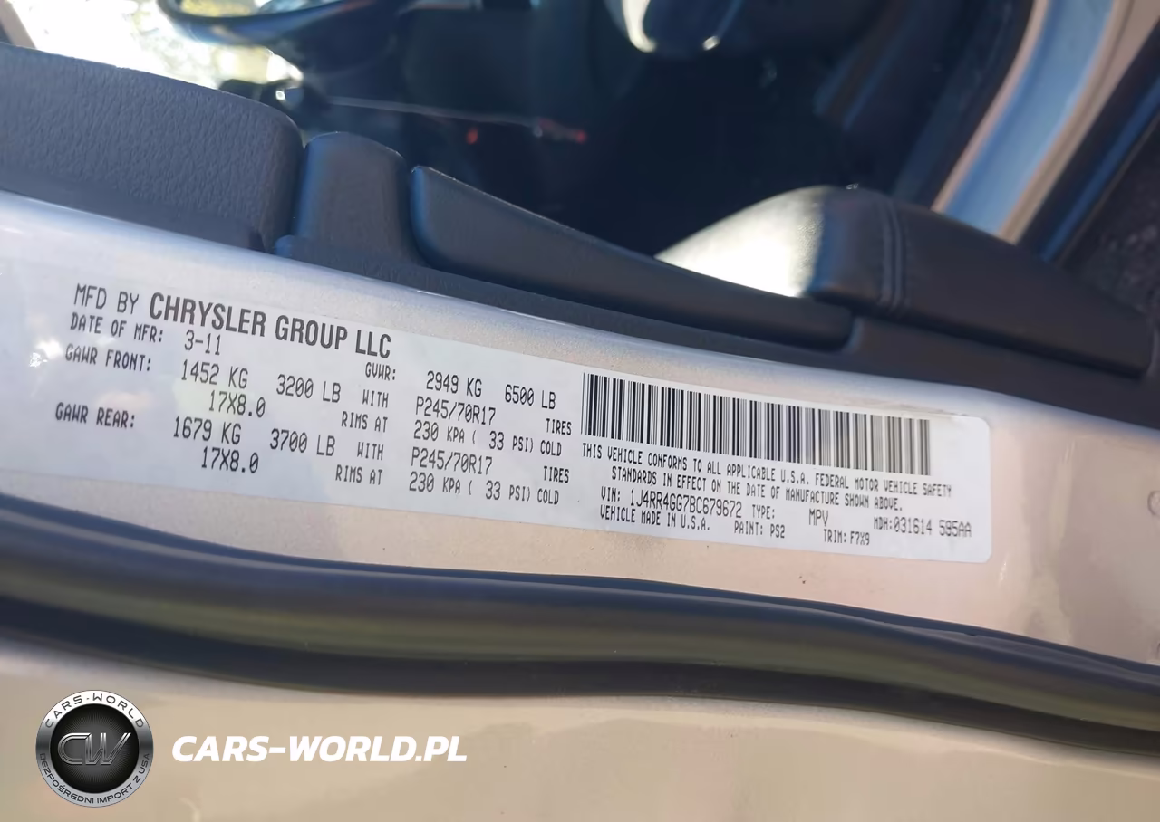 2011 Jeep Grand Cherokee Laredo VIN:1J4RR4GG7BC679672 - 9