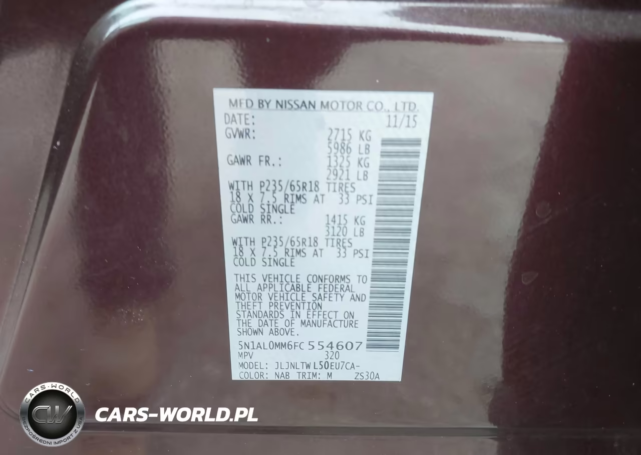 2015 Infiniti Qx60 VIN:5N1AL0MM6FC554607 - 9