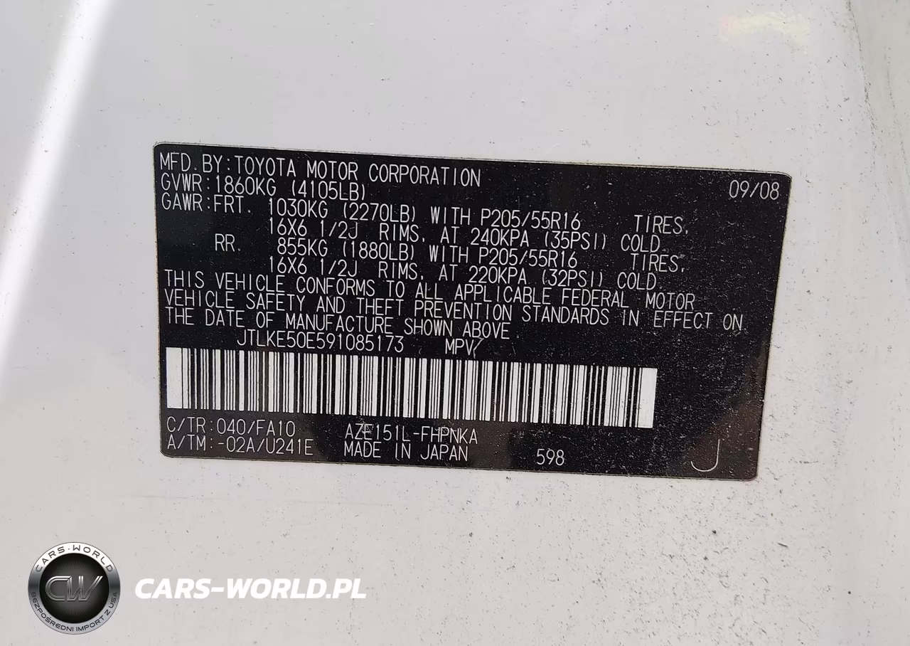 2009 Scion Xb VIN:JTLKE50E591085173 - 9