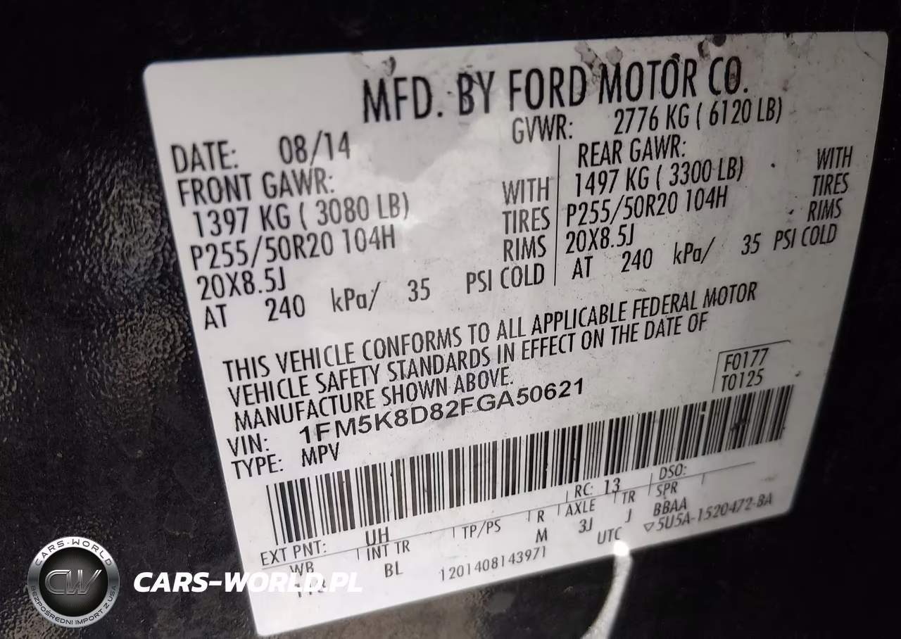 2015 Ford Explorer Xlt VIN:1FM5K8D82FGA50621 - 9