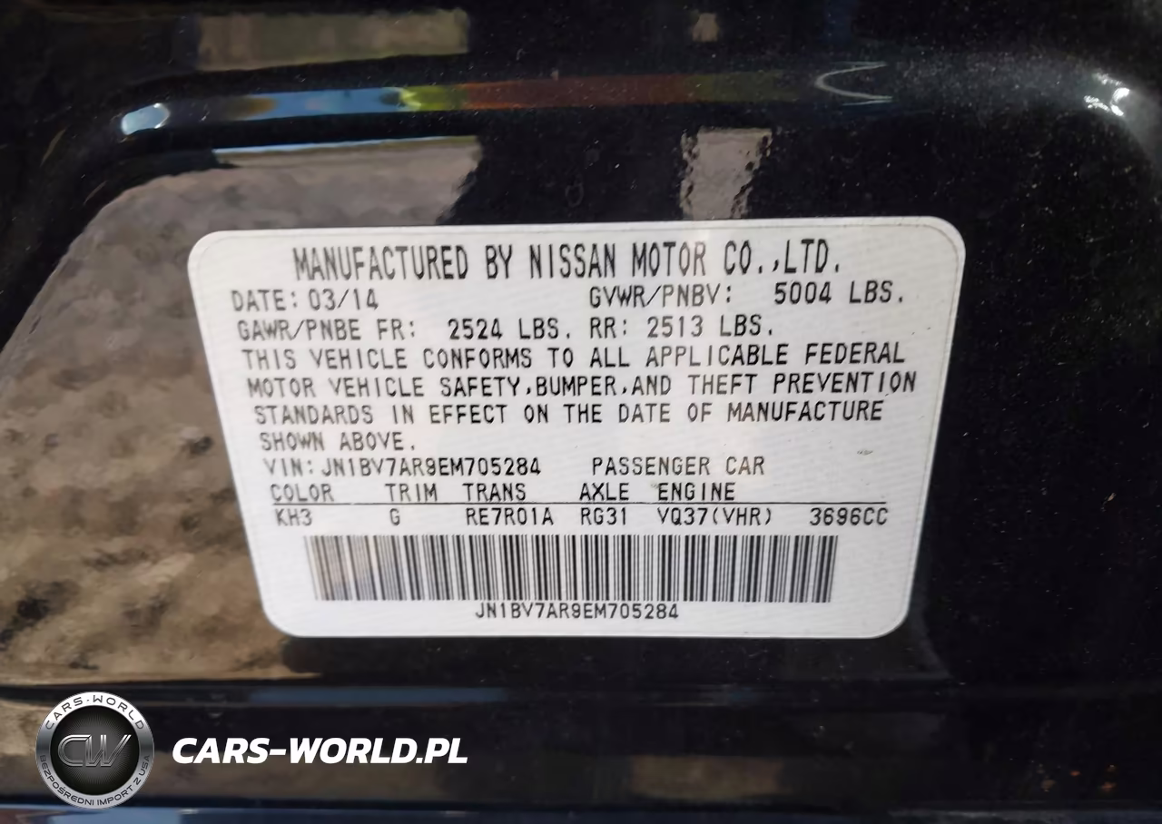 2014 Infiniti Q50 Premium VIN:JN1BV7AR9EM705284 - 9