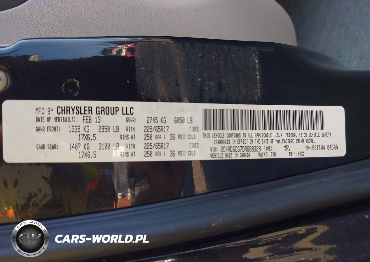 2013 Dodge Grand Caravan Sxt VIN:2C4RDGCG7DR688328 - 9