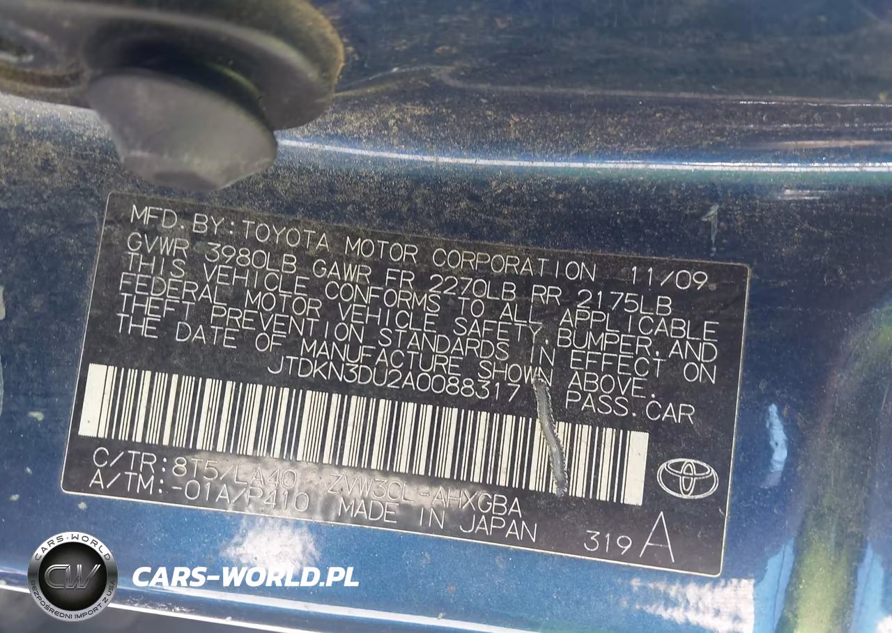 2010 Toyota Prius V VIN:JTDKN3DU2A0088317 - 9